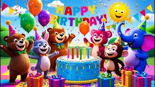 HAPPY BIRTHDAY TO YOU SONG KIDS BIRTHDAY PARTY SONG KIDS DANCE SONG  MORE SONG AND NURSERY RHYMES [upl. by Trixi]