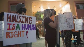 South Florida Rent Prices Skyrocket Lead To Protest [upl. by Ardnuyek885]