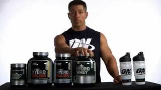 MassiveJoescom  Optimum Nutrition Platinum Series Protein Powders  Hydrowhey Hydrobuilder [upl. by Nerahs]