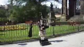 Scotland The Brave in Edinburgh Bagpipes [upl. by Yelrebmyk]