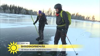 Så börjar du åka långfärdsskridskor  Nyhetsmorgon TV4 [upl. by Nakashima]