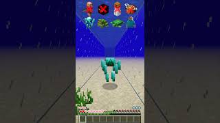 Mobs Test vs Water Damage in Minecraft shorts meme memes [upl. by Nyrmac]