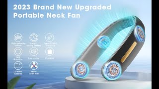 ✔️Whats features highlight MSEVC Neck Fan 4 Turbo 6000mAh Portable Neck Fan [upl. by Mauricio]