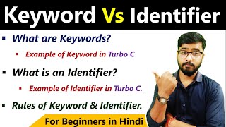 Keyword Vs Identifier  Declaration amp Initialization  C Language  By Rahul Chaudhary [upl. by Neilson297]