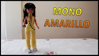 Mono Amarillo a crochet para Muñeca Nancy [upl. by Acirederf]