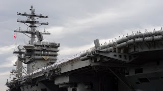 Dwight D Eisenhower Carrier Strike Group Deploys [upl. by Coonan]