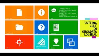 Cutting List in Orgadata Logikal [upl. by Saied]