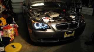 BMW E60 5 Series Angel Eye How to Install [upl. by Stevenson]