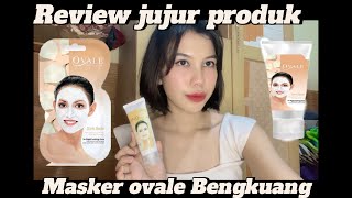 REVIEW OVALE FACIAL MASK YAM BEAN  BENGKOANG  CARA CEPAT MEMUTIHKAN WAJAH [upl. by Hermine]