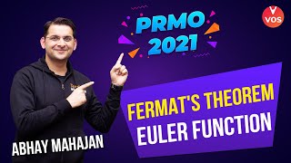 FERMATs Theorem  Euler Function  PRMO 2021 Exam  Maths Olympiad Preparation  Abhay Mahajan [upl. by Sibbie494]