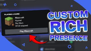 How to setup a custom rich presence on Discord in 2024 [upl. by Enilrek]