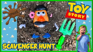 Toy Story 4 Toys Fun Scavenger Hunt for Kids Learn Body Parts with Mr Potato Head [upl. by Eenor542]