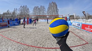 India vs Russia  SNOW VOLLEYBALL FIRST PERSON  FULL GAME [upl. by Angelique]