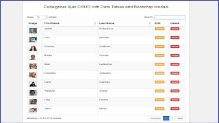 DataTables  Serverside Processing in Codeigniter using Ajax [upl. by Nagiam]