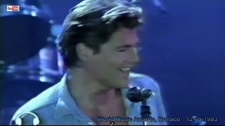 aha live  Dark is Night for All HD  World Music Awards 12051993  Live Overdub [upl. by Nauqal702]