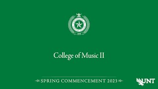 Music II  UNT Commencement Spring 2023 [upl. by Anerys]