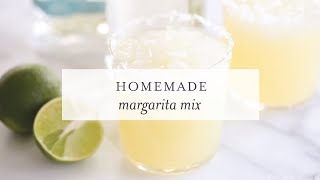 Homemade Margarita Mix [upl. by Ayokal]