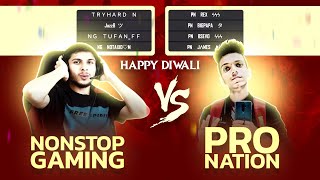 Pro Nation Vs Nonstop Gaming  Best 4 vs 4 Clash Squad Match  Garena Free Fire [upl. by Tews646]