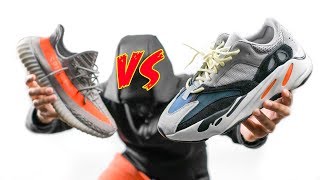 I DONT CARE WHAT ANYONE SAYS  YEEZY 700 WAVE RUNNER VS YEEZY 350 BOOST V2 [upl. by Burtis]