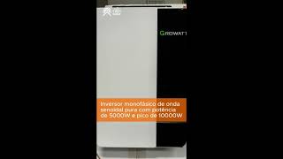 Inversor Carregador 35kW 48V220V  Wifi Growatt  SPF 3500 ES [upl. by Acinom]