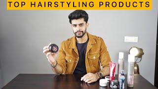 TOP 5 HAIRSTYLING PRODUCTS IN INDIA FOR MEN [upl. by Akihsar]