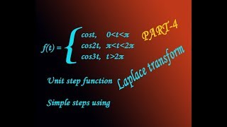 Laplace transform of unit step function fourth problemPART4 by easy maths easy tricks [upl. by Chatav269]