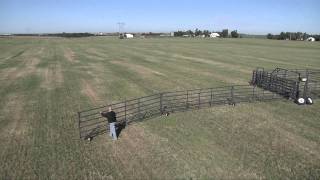 Wrangler Portable Corral Fold Out  Livestock Equipment [upl. by Llenad134]