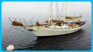 This 62 STEEL Schooner Will SHOCK You Full Tour Learning the Lines [upl. by Itsym612]