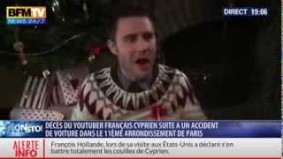 Cyprien est MORT  BFM TV tout YouTube est en deuil [upl. by Leasi]