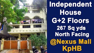 independent house for sale at 9th phase kphb colony beside nexus mall  267 Sq yds  Propmediate [upl. by Ilil380]