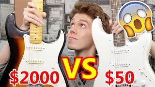 50 VS 2000 Stratocaster  Fender Signature VS Squier Stratocaster  Comparacion [upl. by Karwan563]