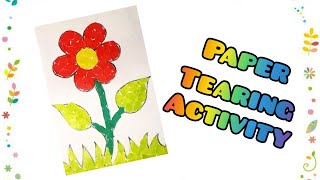 Paper tearing activity  paper collage  Easy Arts amp Crafts by Tonny [upl. by Hehre]