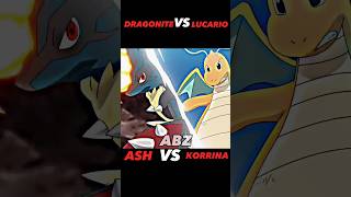 DRAGONITE VS MEGA LUCARIO  DRAGONITE ATTITUDE STATUS  shortfeed pokémon ytshorts viralshorts [upl. by Blumenthal]