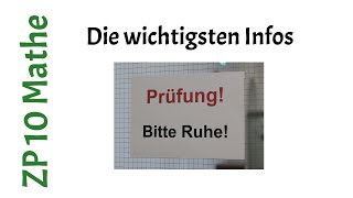 Infos zur Matheprüfung  Zentrale Prüfungen 10 NRW [upl. by Auberbach358]