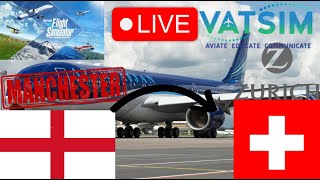 🔴MANCHESTER TO ZURICH WITH AZERBAIJAN AIRLINES A320NEO MSFS WITH VATSIM🔴 [upl. by Converse257]