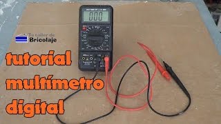 Tutorial básico de cómo usar un multímetro o tester digital [upl. by Anomor467]