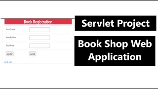 Advanced java Project  Book Shop Application in eclipse  Servlet JDBC Project [upl. by Agnot]