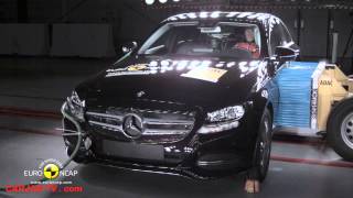 New Mercedes C Class 2014 Amazing Crash Test Video W205 Euro NCAP 5 Stars CARJAM TV 2014 [upl. by Cohleen]