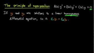 ODE  Principle of superposition [upl. by Gettings271]