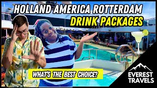 Drink Packages on Holland America Rotterdam  Cruise Review [upl. by Carri297]