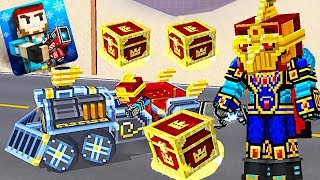 Pixel Gun 3D  Gold Chests and Violet Premium Chests Challenge Skill Guy in the Battle Royale [upl. by Bein]