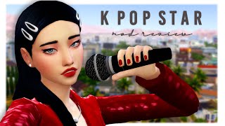 KPOP STAR MOD 🎤⭐  Los Sims 4 Mod Review [upl. by Admana]