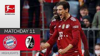 FC Bayern München  SC Freiburg 21  Highlights  Matchday 11 – Bundesliga 202122 [upl. by Arria396]