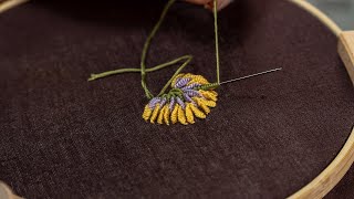 Elegant Embroidered Flowers Simple Ways to Create Beautiful Designs [upl. by Skier]