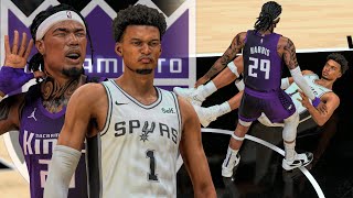 NBA 2K24 MyCAREER  DUNKED ON WEMBANYAMA TWICE BROKE THE ASSIST RECORD [upl. by Wernda]