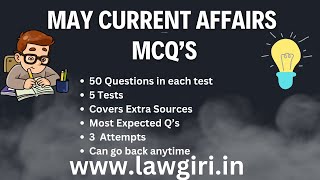 Most Expected Current Affairs MCQ Practice Tests May 2024The Hindu Current Affairs Questions [upl. by Alyakcm]