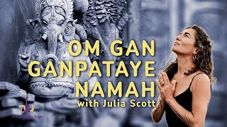 Julia Scott  Om Ganpataye Namah  Purple Valley Yoga Goa [upl. by Crim913]