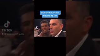 Blueface punches Neumane fan [upl. by Llabmik]