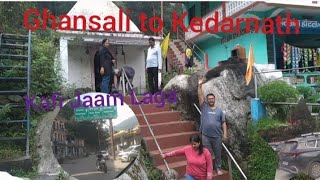 Ghansali to Kedarnath by road Yatra RJ10UA6600 Innova crysta 021024 [upl. by Edny]