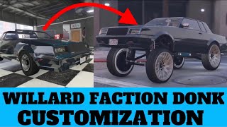 Buying amp Customizing the Willard Faction Donk  GTA Online Car Builds [upl. by Swerdna202]